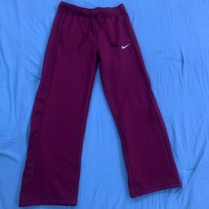 Maroon Nike pants